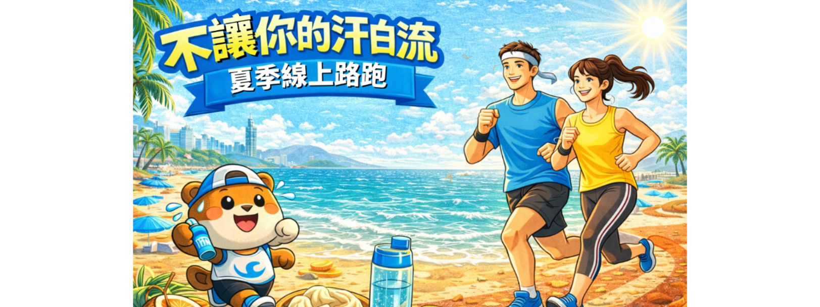 夏季線上路跑-不讓你的汗白流